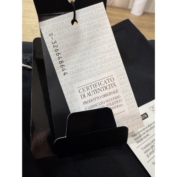 Emporio Armani Jersey Stretch Midi Pencil Skirt Size 2 Black Below Knee - Picture 15 of 16